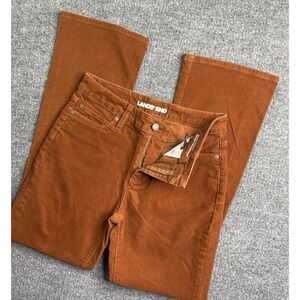 Land's End Mid Rise Bootcut Taille Mi-Haute Pants Women's 4 Corduroy